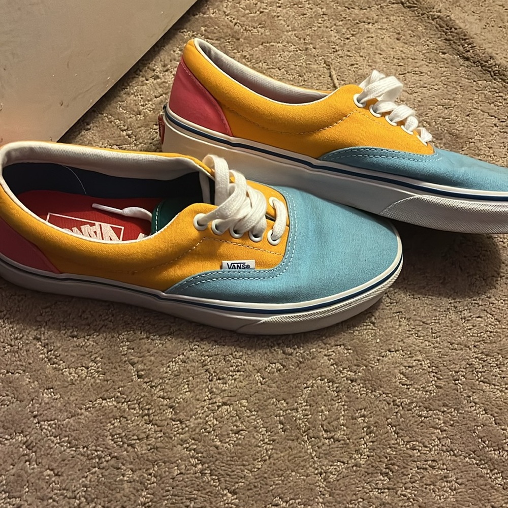 multicolor vans (worn 2x) with box - Picture 1 of 4